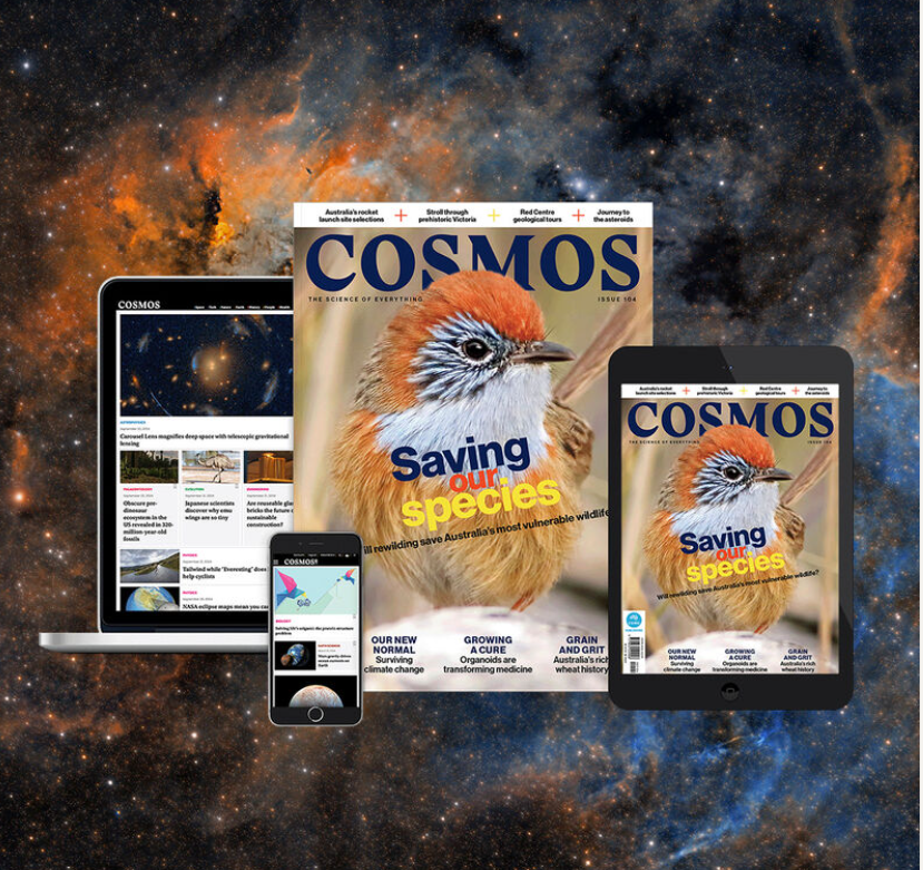 The cover of Cosmos magazine.